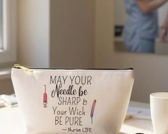 Funny Nurse Life Accessory Pouch: Healthcare Provider Gift