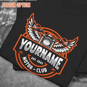 Personalized “Family Motorcycle Club” Shirts, His & Hers Apparel - 2 Designs Options - Family Shirts, Custom Family Name/Date, FREE SHIPPING