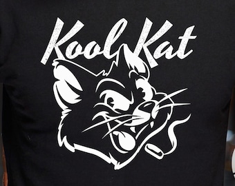 Kool Kat T-Shirt: Retro Rockabilly 80s Style