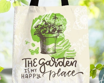 Gardening Tote Bag: Durable Polyester, Garden Lover Gift