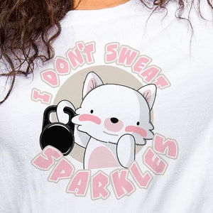 Funny Gym Shirt: I Don&#39;t Sweat Sparkles, Kettlebell Tee