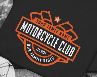 Personalized “Family Motorcycle Club” Shirts — His & Hers Motorcycle Apparel