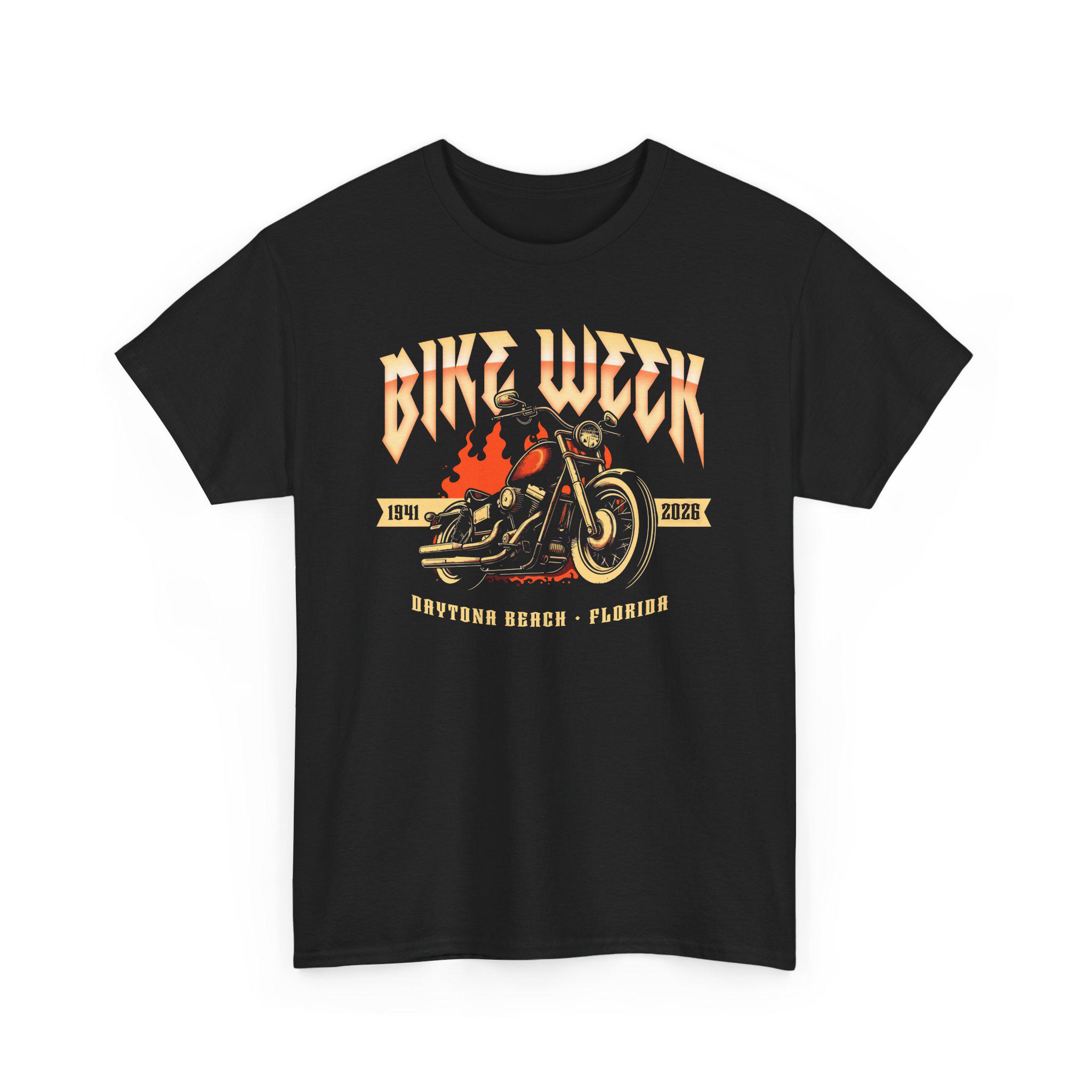Bike Week 2026 T-shirt: Vintage Motorcycle Flames Graphic Tee - Etsy