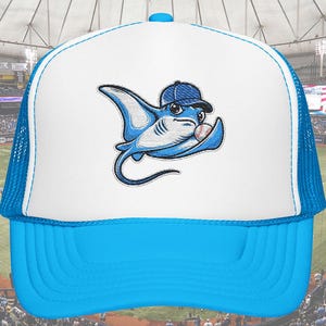 タンパベイ・ベースボール「ザ・クローザー」刺繍入りトラッカーハット – 送料無料