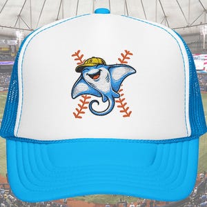 The “Kid Devil Ray” Trucker Hat — Embroidered Tampa Bay Baseball Foam Hat — FREE SHIPPING