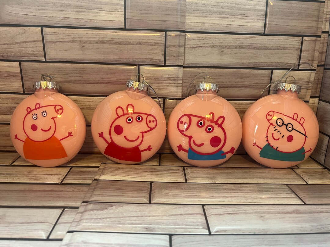 Custom Peppa Pig Christmas Ornaments Etsy