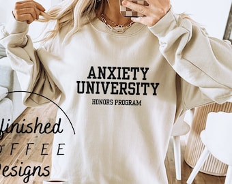 Anxiety University SVG PNG | Mental Health Awareness (Digital Download)
