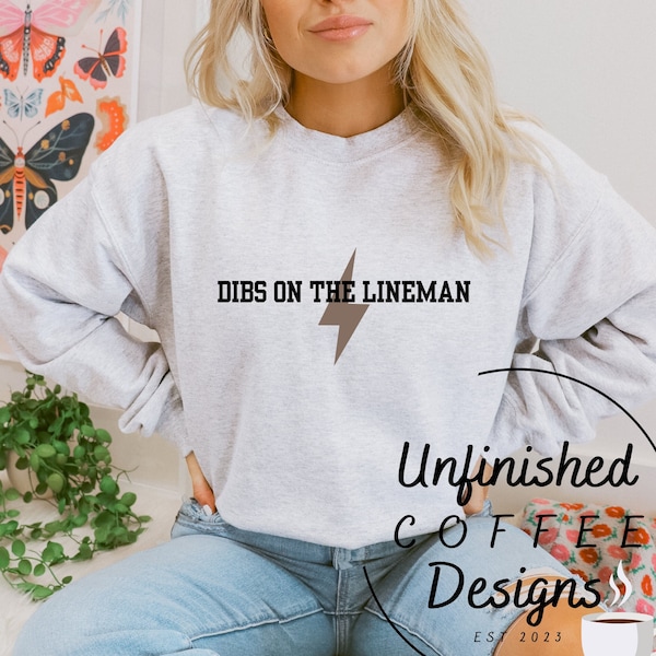 Dibs on the Lineman SVG, Linewife PNG (Digital Download)