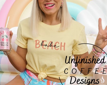 Beach Babe SVG, PNG, Summer Vibes (Digital Download)