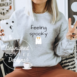 Feeling spooky SVG PNG | ghost svg| halloween svg| spooky mama  svg| cute ghost svg| trick or treat svg| spooky season svg| spooky vibes svg