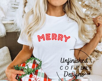 Merry Christmas SVG PNG | Holiday Vibes (Digital Download)