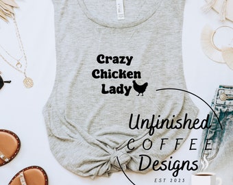 Crazy Chicken Lady SVG, Farm Girl Clipart (Digital Download)