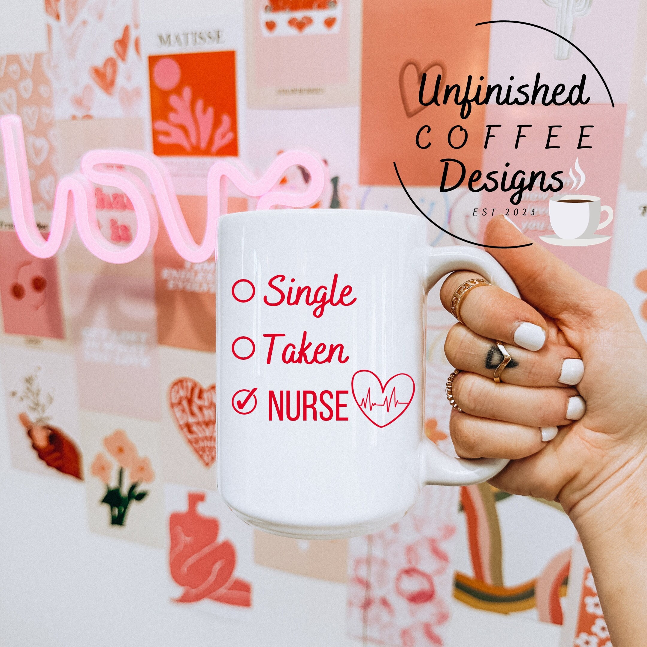 Single Taken Nurse Valentine SVG PNG, Nurse Valentines Day Shirt ...