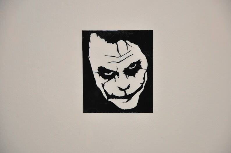 Joker Wall Art Decor Black Wall Accessory for DC Comics Fans Etsy