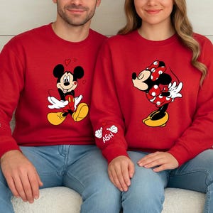 Perfect for anniversaries, Valentine’s Day, or everyday matching outfits, these tops combine comfort with adorable cartoon-inspired illustrations. The print is durable and eye-catching, while the customizable initials add a personal touch. Enjoy wearing these cozy pieces on outings, trips, or relaxed days at home.