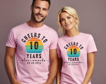 10th Anniversary Celebration Shirts, Celebrate 10 Years