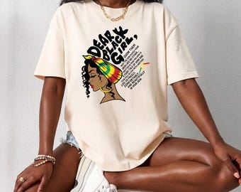 Black History Month Afro Queen Empowerment Tee Melanin Pride Gift