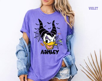 Personalized Halloween Comfort Colors Villain Character Shirt Custom Spooky Gift Vintage
