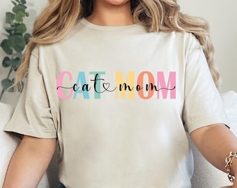 Cat Mom T-Shirt, Funny Pet Lover Gift, Cat Mama Tee, Cat Lover Shirt, Mother's Day Gift, Cat Mom Apparel, Cat Lover T-Shirt