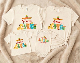 My First Fiesta Birthday Baby Bodysuit Custom Toddler Shirt Cinco De Mayo Bday Party Outfit