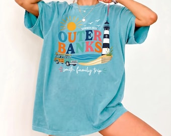 Outer Banks Family Trip Shirt Comfort Colors Custom OBX Vacation Summer 2026 Tee