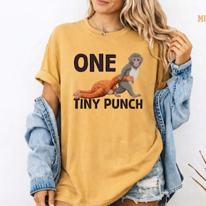Comfort Colors®  One Tiny Punch Monkey Shirt Viral Animal Abandoned Rescue Graphic Tee