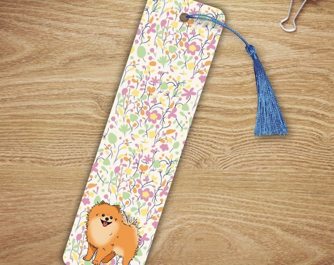 Pablo the Pomeranian Bookmark / dog gifts / book lover / book accessories / gifts for her / pet gift