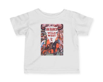 Wild West Rodeo Poster Infant Tee | Cowboy Horse Vintage Graphic