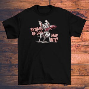Beware of Dog Unisex T-Shirt, Super-Soft Garment-Dyed Tee