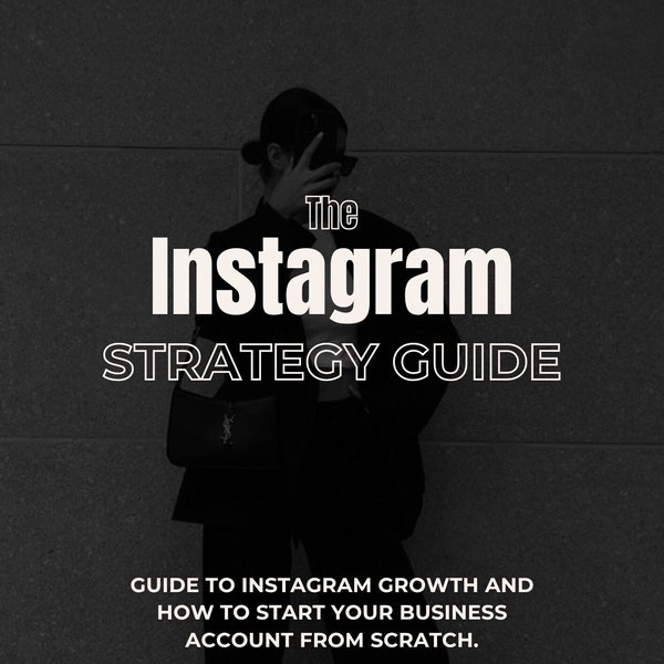 La guía de estrategia de Instagram (PLR), productos PLR, creación de contenido cautivador, crecimiento de Instagram, consejos de Instagram, descarga digital