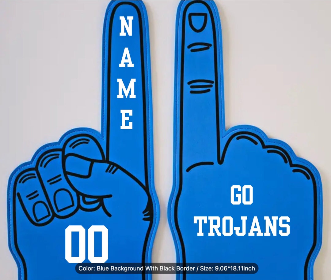 Custom Foam Finger, Personalized Foam Finger, Fan Gear, Cheer Gear, Bachelorette Party, Bachelor