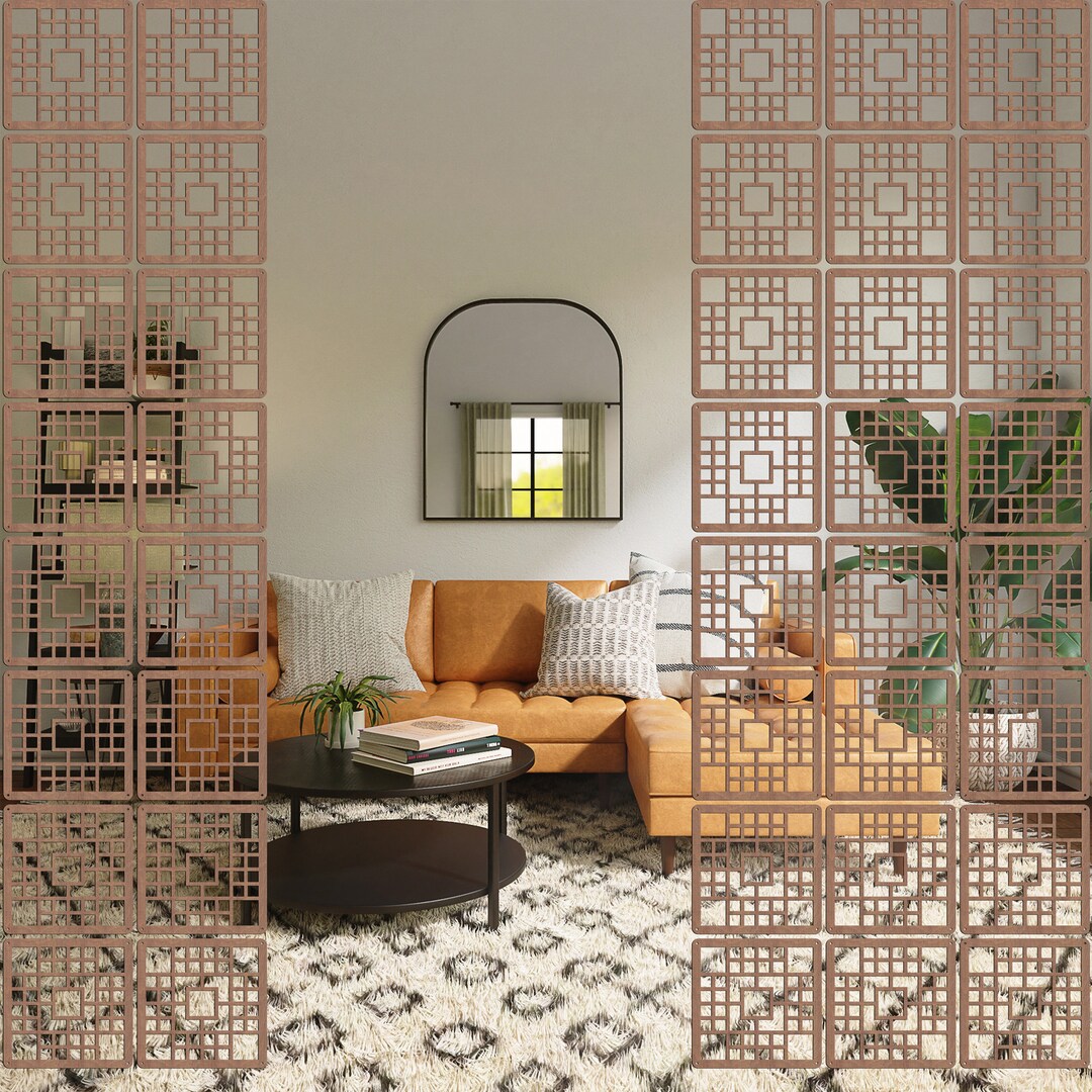 Wooden Hanging Room Divider Panels Room Divider Screen Etsy