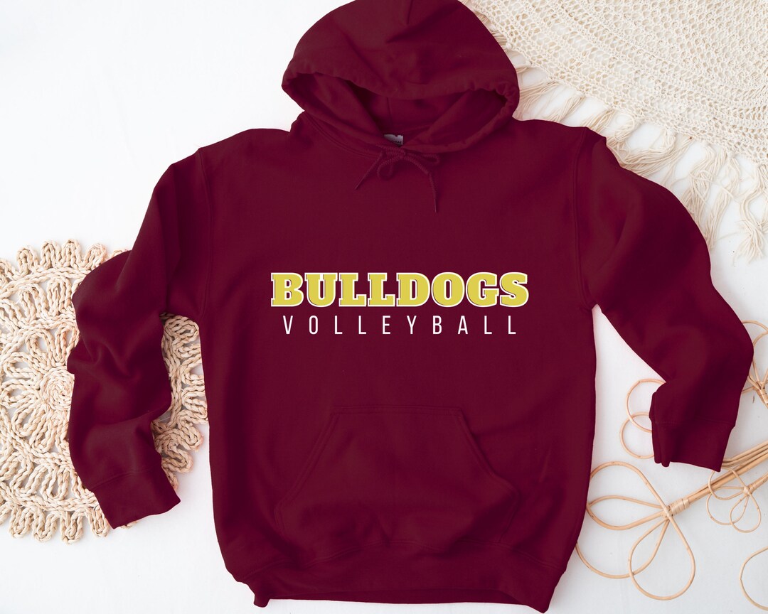 Bulldogs Volleyball Hoodie Team Sports Team Hoodies Etsy