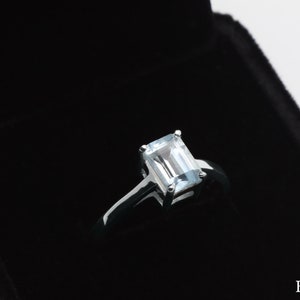 Blue Topaz Ring • Gift for Her • Handmade Silver Jewelry • Minimalist Luxury Jewelry Gift • December Birthstone.