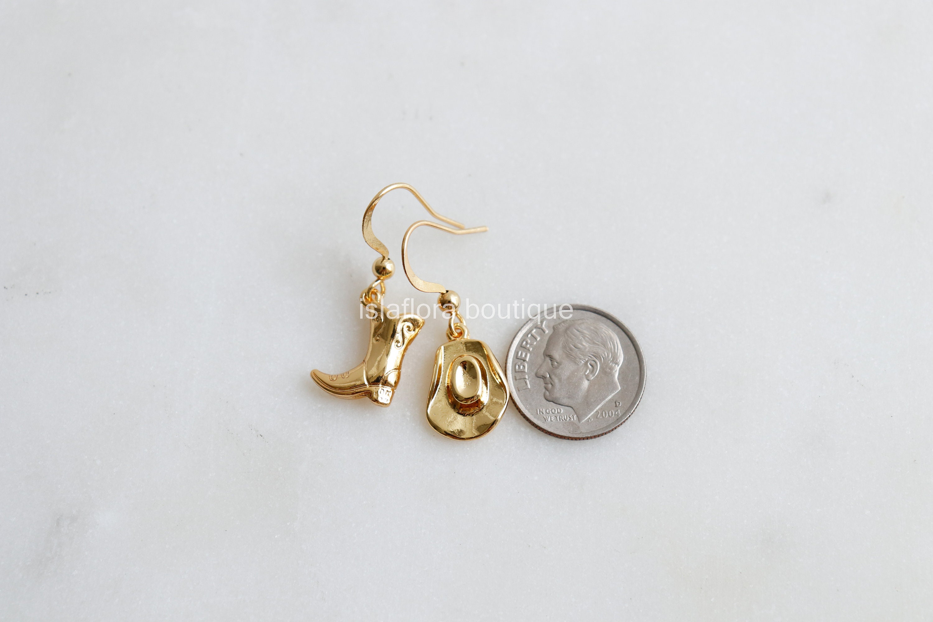4 Paires Boucles D'oreilles Vintage Style Western Bottes