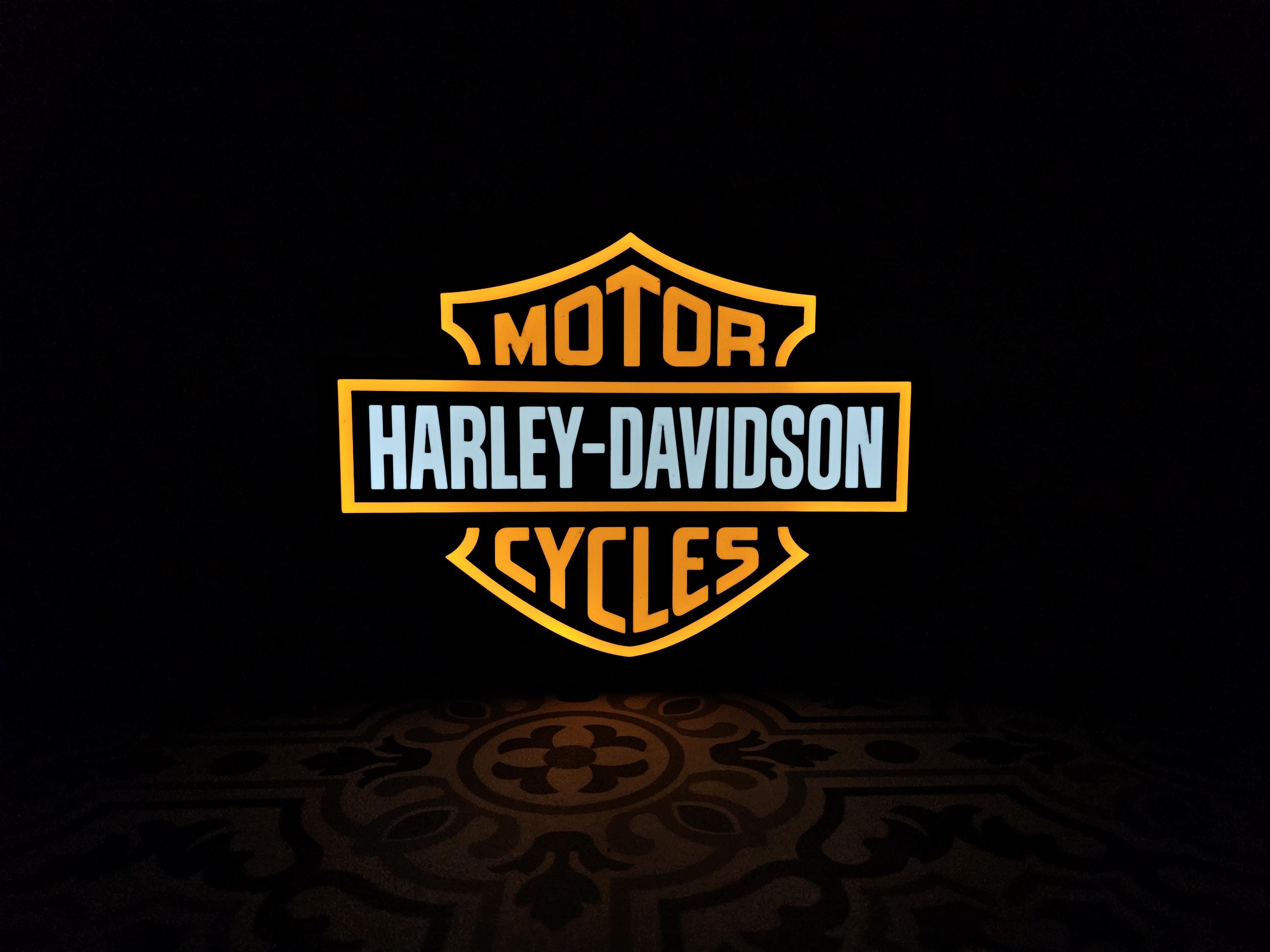 ENSEIGNE HARLEY DAVIDSON LUMINEUSE