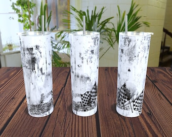 Szablon do wyścigowego kubka – 20-uncjowa, cienka folia do kubka, wzór Greasy (do pobrania w formacie PNG)