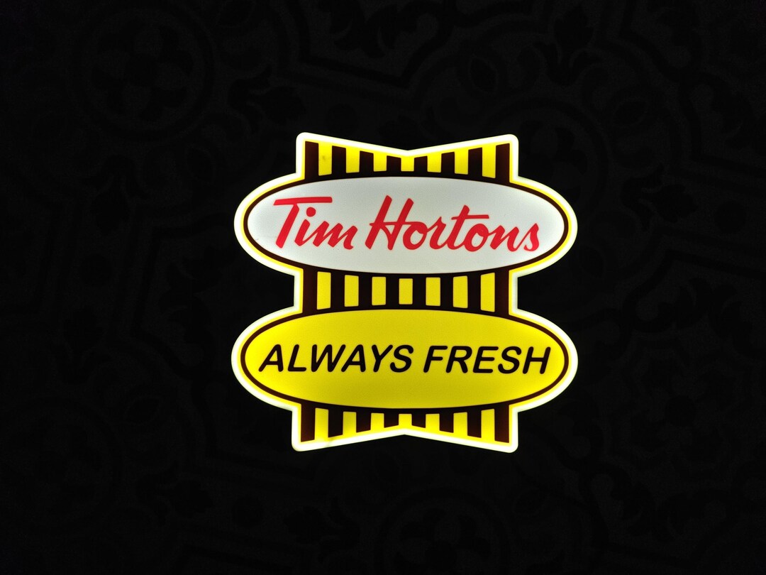 Tim Hortons Sign Pinterest Tim Hortons Retro Logo LED Lightbox Sign - Etsy Canada