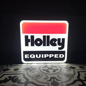 Enseigne Lightbox LED équipée de Holley - Fan Art imprimé en 3D