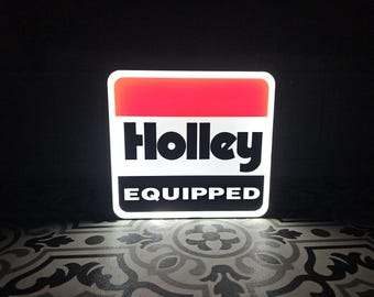 Holley Equipped LED Lightbox Sign - 3D Printed Fan Art