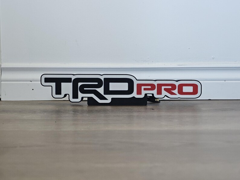 TRD Pro LED Lightbox – 3D Printed Mancave Decor - Etsy
