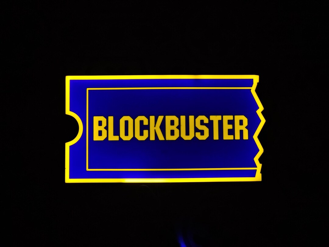 Buck Letrero Letrero de luz LED Blockbuster - Decoración impresa en 3D - Etsy España