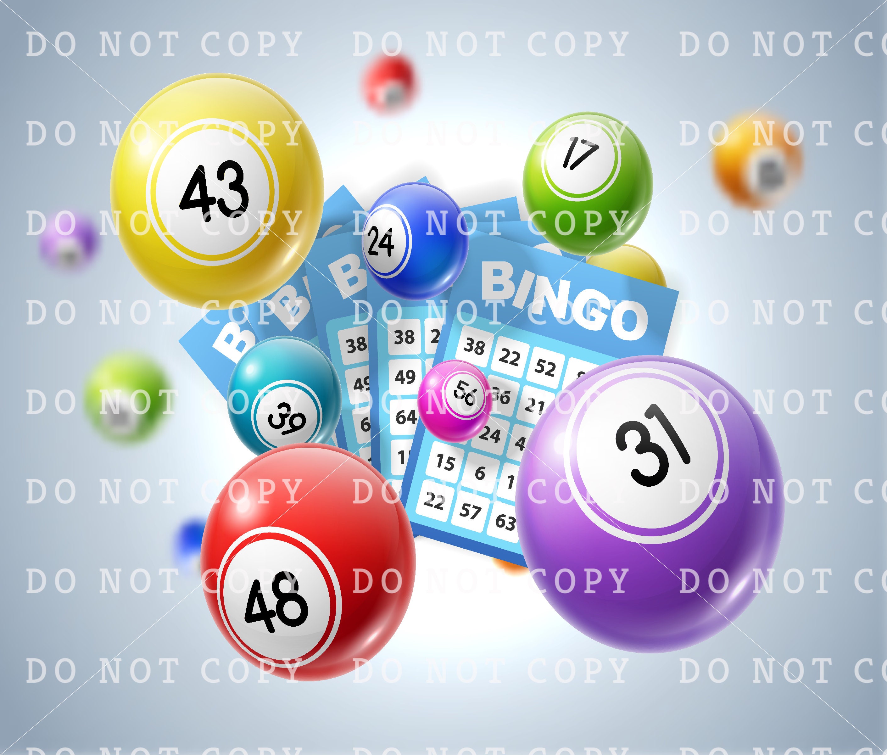 BINGO (+ 8 FREE Designs!) - 20oz Straight Skinny Tumbler Full Wrap ...