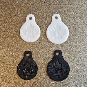 Shopping Cart Key - Canadian Loonie & Quarter Size- FREE SHIPPING