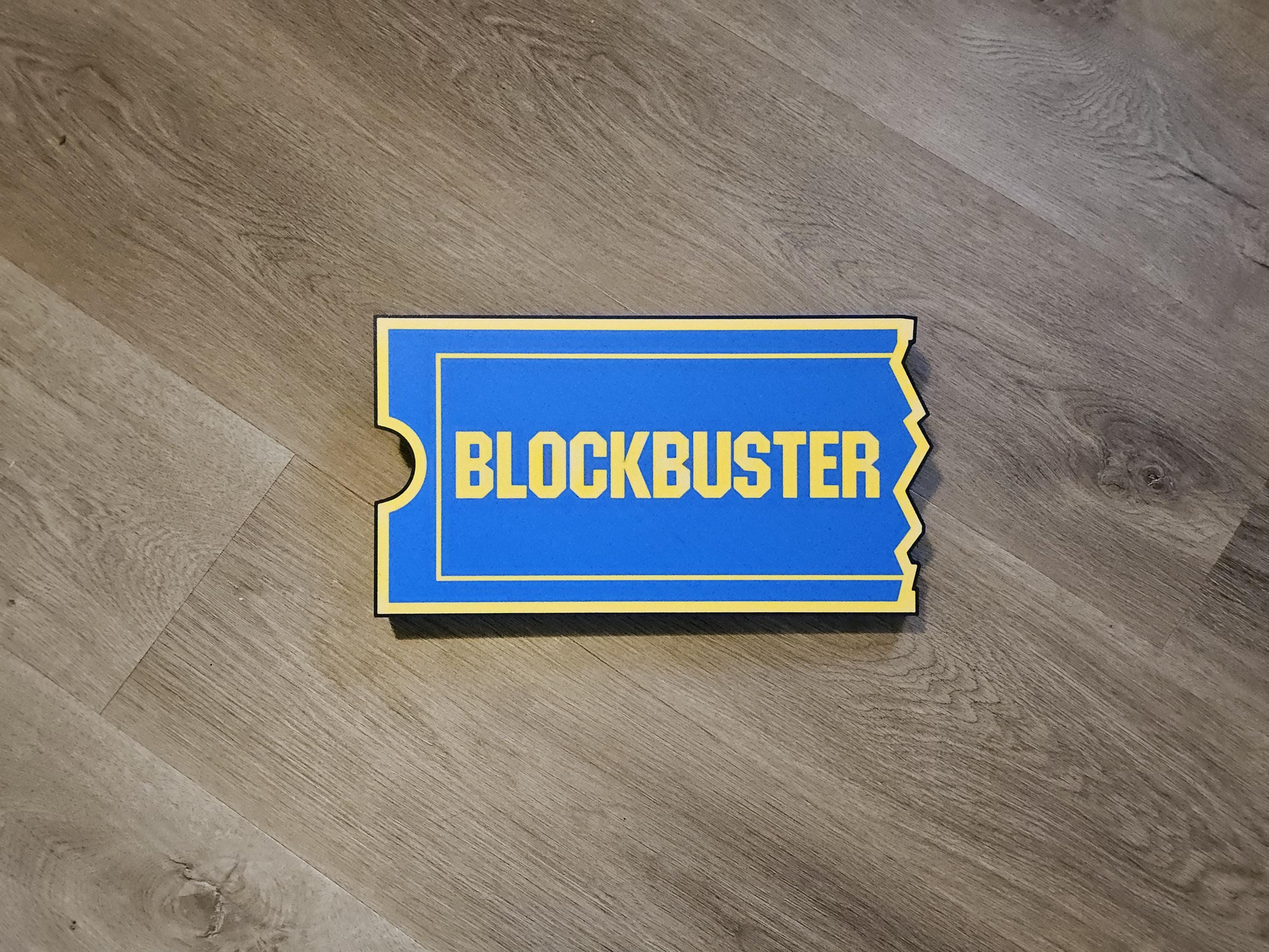 Blockbuster Led Sign Blockbuster LED Lightbox Sign - 3D Printed Decor - Etsy