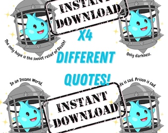 There's no Escape, Luma Star Quote PNG Digital Download