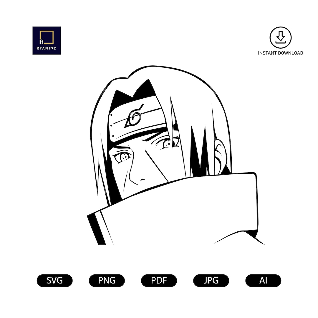 uchiha-itachi-silhouette-stencil-svg-png-etsy