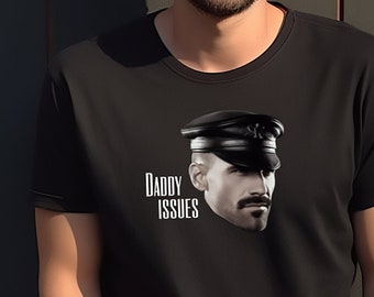 Daddy Issues Leather Stud Tee