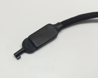 Personnalisé - Tirette d&#39;évacuation secrète avec clé de manchette cachée - Non métallique - Pour vestes, sacs, etc.