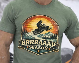 Camiseta de motonieve de temporada Brrraaap / Camiseta de carreras invernales todoterreno